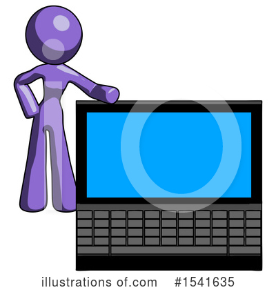 Royalty-Free (RF) Purple Design Mascot Clipart Illustration by Leo Blanchette - Stock Sample #1541635