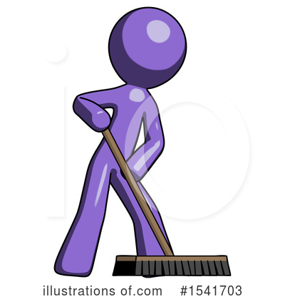 Royalty-Free (RF) Purple Design Mascot Clipart Illustration by Leo Blanchette - Stock Sample #1541703