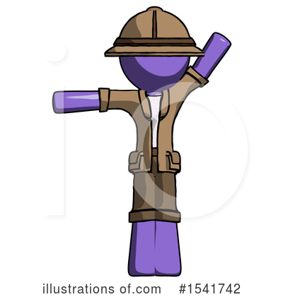 Royalty-Free (RF) Purple Design Mascot Clipart Illustration by Leo Blanchette - Stock Sample #1541742