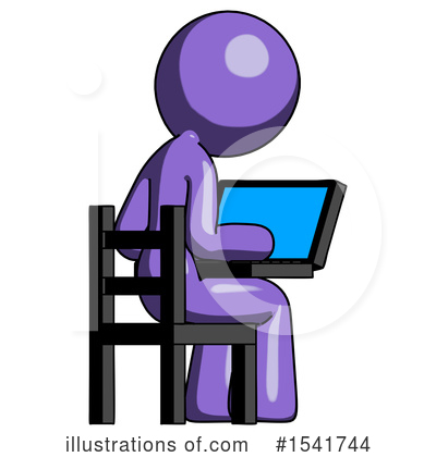 Royalty-Free (RF) Purple Design Mascot Clipart Illustration by Leo Blanchette - Stock Sample #1541744