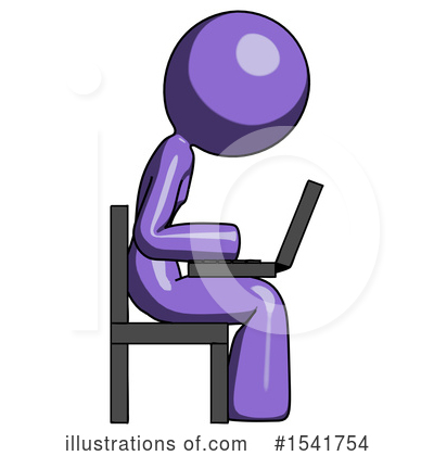 Royalty-Free (RF) Purple Design Mascot Clipart Illustration by Leo Blanchette - Stock Sample #1541754