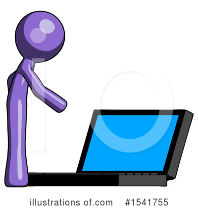 Royalty-Free (RF) Purple Design Mascot Clipart Illustration by Leo Blanchette - Stock Sample #1541755