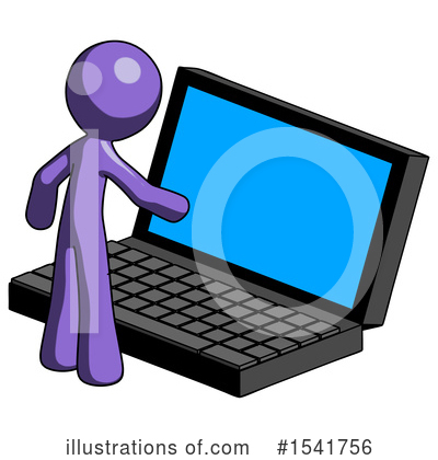 Royalty-Free (RF) Purple Design Mascot Clipart Illustration by Leo Blanchette - Stock Sample #1541756