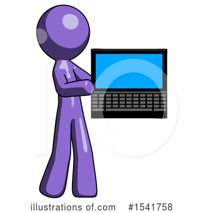 Royalty-Free (RF) Purple Design Mascot Clipart Illustration by Leo Blanchette - Stock Sample #1541758