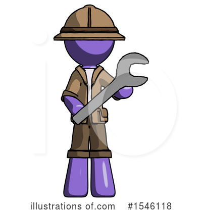Royalty-Free (RF) Purple Design Mascot Clipart Illustration by Leo Blanchette - Stock Sample #1546118