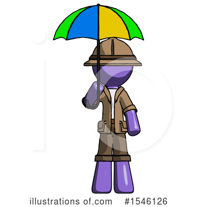 Royalty-Free (RF) Purple Design Mascot Clipart Illustration by Leo Blanchette - Stock Sample #1546126