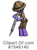 Purple Design Mascot Clipart #1546140 by Leo Blanchette