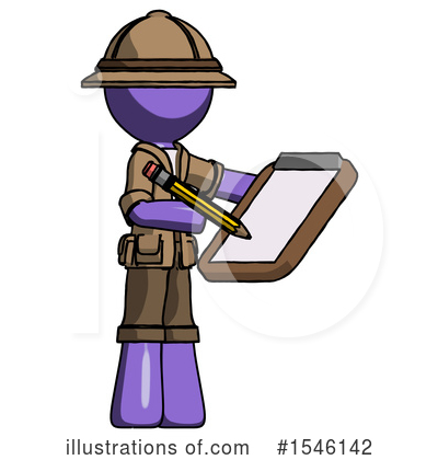 Royalty-Free (RF) Purple Design Mascot Clipart Illustration by Leo Blanchette - Stock Sample #1546142