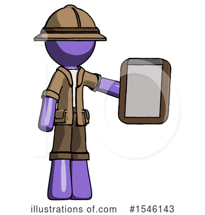 Royalty-Free (RF) Purple Design Mascot Clipart Illustration by Leo Blanchette - Stock Sample #1546143