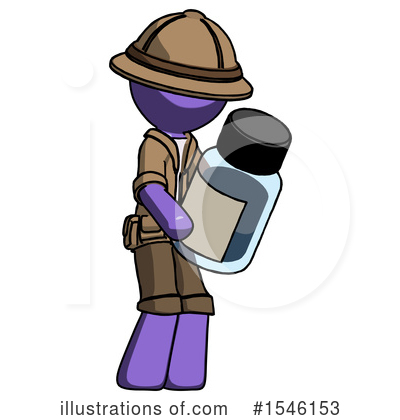 Royalty-Free (RF) Purple Design Mascot Clipart Illustration by Leo Blanchette - Stock Sample #1546153