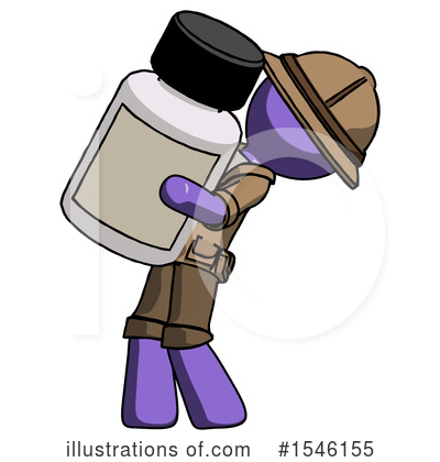 Royalty-Free (RF) Purple Design Mascot Clipart Illustration by Leo Blanchette - Stock Sample #1546155