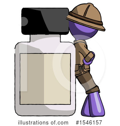 Royalty-Free (RF) Purple Design Mascot Clipart Illustration by Leo Blanchette - Stock Sample #1546157