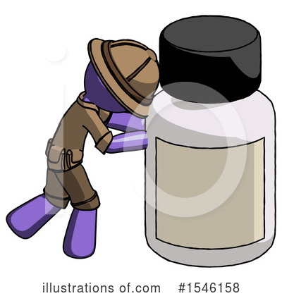 Royalty-Free (RF) Purple Design Mascot Clipart Illustration by Leo Blanchette - Stock Sample #1546158