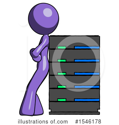 Royalty-Free (RF) Purple Design Mascot Clipart Illustration by Leo Blanchette - Stock Sample #1546178