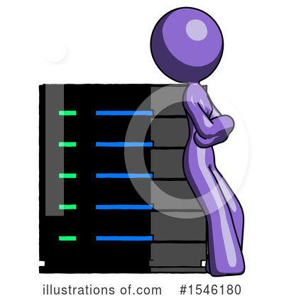 Royalty-Free (RF) Purple Design Mascot Clipart Illustration by Leo Blanchette - Stock Sample #1546180