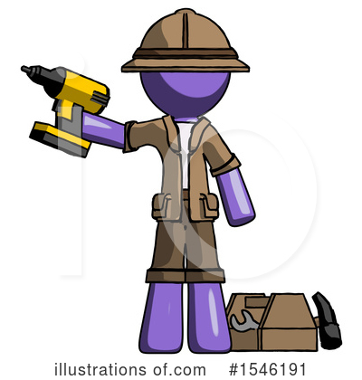 Royalty-Free (RF) Purple Design Mascot Clipart Illustration by Leo Blanchette - Stock Sample #1546191