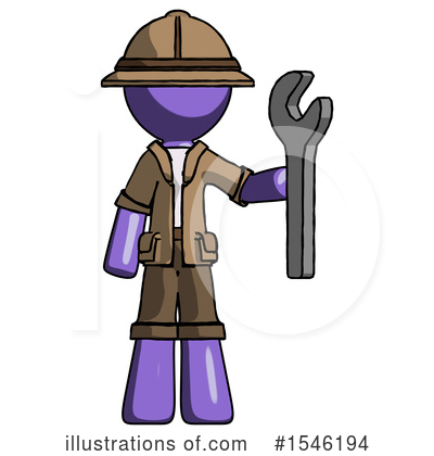 Royalty-Free (RF) Purple Design Mascot Clipart Illustration by Leo Blanchette - Stock Sample #1546194