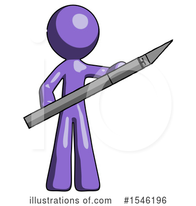 Royalty-Free (RF) Purple Design Mascot Clipart Illustration by Leo Blanchette - Stock Sample #1546196