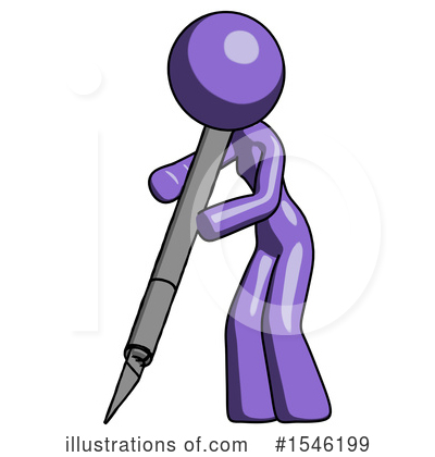 Royalty-Free (RF) Purple Design Mascot Clipart Illustration by Leo Blanchette - Stock Sample #1546199