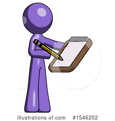 Royalty-Free (RF) Purple Design Mascot Clipart Illustration by Leo Blanchette - Stock Sample #1546202