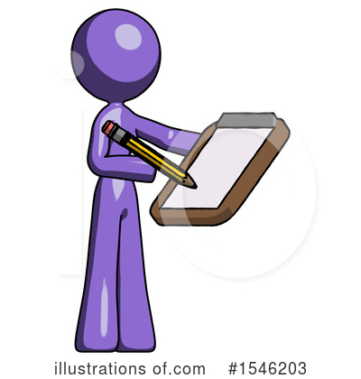 Royalty-Free (RF) Purple Design Mascot Clipart Illustration by Leo Blanchette - Stock Sample #1546203
