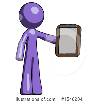 Royalty-Free (RF) Purple Design Mascot Clipart Illustration by Leo Blanchette - Stock Sample #1546204