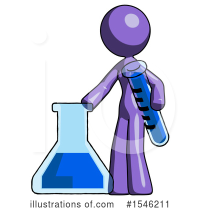 Royalty-Free (RF) Purple Design Mascot Clipart Illustration by Leo Blanchette - Stock Sample #1546211