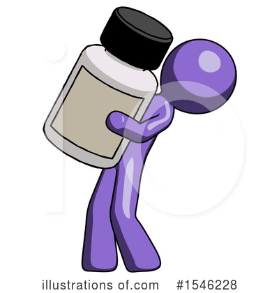 Royalty-Free (RF) Purple Design Mascot Clipart Illustration by Leo Blanchette - Stock Sample #1546228