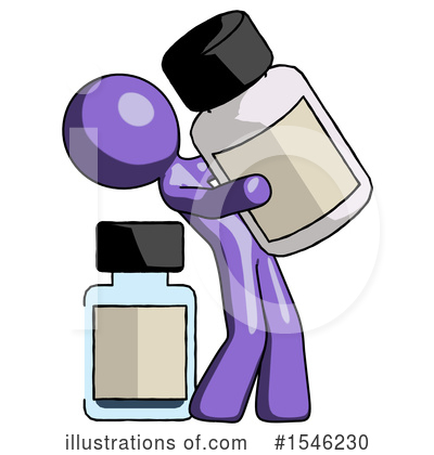 Royalty-Free (RF) Purple Design Mascot Clipart Illustration by Leo Blanchette - Stock Sample #1546230