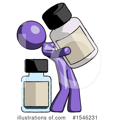 Royalty-Free (RF) Purple Design Mascot Clipart Illustration by Leo Blanchette - Stock Sample #1546231