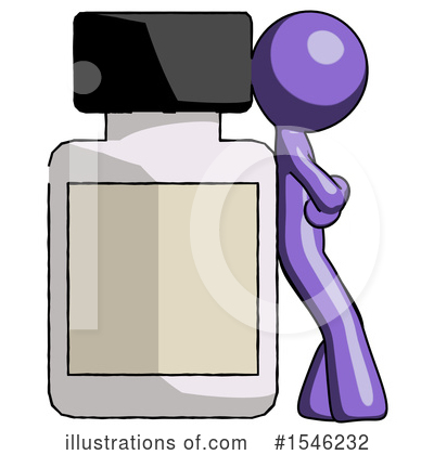 Royalty-Free (RF) Purple Design Mascot Clipart Illustration by Leo Blanchette - Stock Sample #1546232
