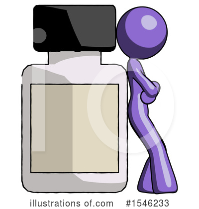 Royalty-Free (RF) Purple Design Mascot Clipart Illustration by Leo Blanchette - Stock Sample #1546233