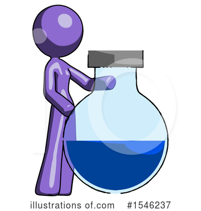 Royalty-Free (RF) Purple Design Mascot Clipart Illustration by Leo Blanchette - Stock Sample #1546237