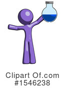 Purple Design Mascot Clipart #1546238 by Leo Blanchette