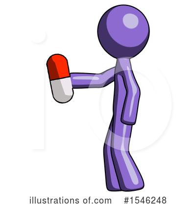 Royalty-Free (RF) Purple Design Mascot Clipart Illustration by Leo Blanchette - Stock Sample #1546248