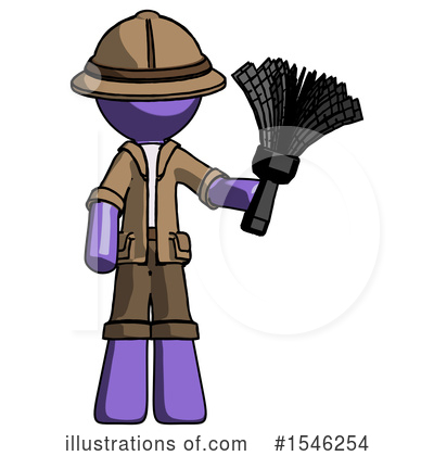Royalty-Free (RF) Purple Design Mascot Clipart Illustration by Leo Blanchette - Stock Sample #1546254