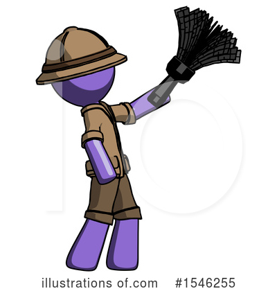 Royalty-Free (RF) Purple Design Mascot Clipart Illustration by Leo Blanchette - Stock Sample #1546255