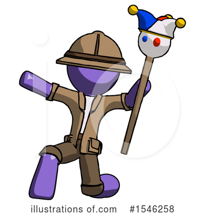 Royalty-Free (RF) Purple Design Mascot Clipart Illustration by Leo Blanchette - Stock Sample #1546258
