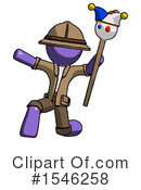 Purple Design Mascot Clipart #1546258 by Leo Blanchette