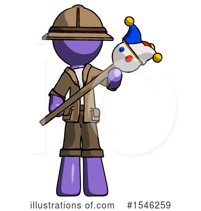 Royalty-Free (RF) Purple Design Mascot Clipart Illustration by Leo Blanchette - Stock Sample #1546259