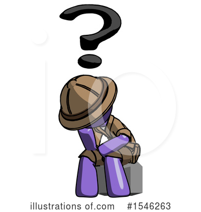 Royalty-Free (RF) Purple Design Mascot Clipart Illustration by Leo Blanchette - Stock Sample #1546263