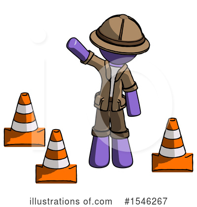 Royalty-Free (RF) Purple Design Mascot Clipart Illustration by Leo Blanchette - Stock Sample #1546267