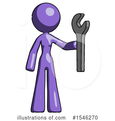 Royalty-Free (RF) Purple Design Mascot Clipart Illustration by Leo Blanchette - Stock Sample #1546270