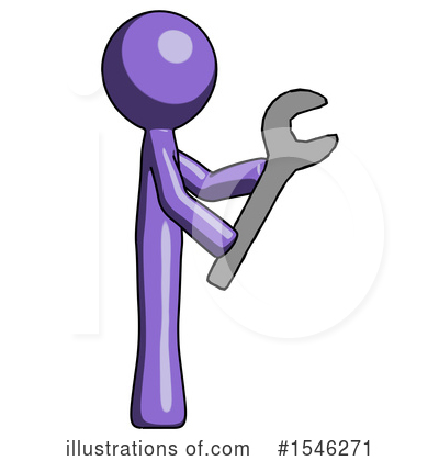 Royalty-Free (RF) Purple Design Mascot Clipart Illustration by Leo Blanchette - Stock Sample #1546271