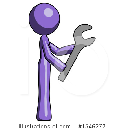 Royalty-Free (RF) Purple Design Mascot Clipart Illustration by Leo Blanchette - Stock Sample #1546272