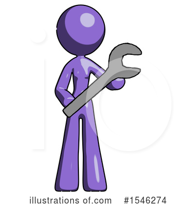 Royalty-Free (RF) Purple Design Mascot Clipart Illustration by Leo Blanchette - Stock Sample #1546274