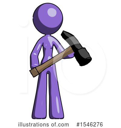 Royalty-Free (RF) Purple Design Mascot Clipart Illustration by Leo Blanchette - Stock Sample #1546276