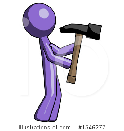 Royalty-Free (RF) Purple Design Mascot Clipart Illustration by Leo Blanchette - Stock Sample #1546277