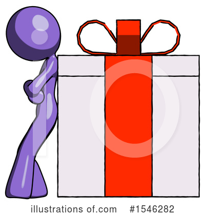 Royalty-Free (RF) Purple Design Mascot Clipart Illustration by Leo Blanchette - Stock Sample #1546282