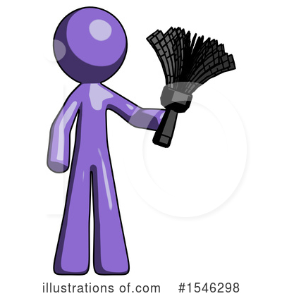 Royalty-Free (RF) Purple Design Mascot Clipart Illustration by Leo Blanchette - Stock Sample #1546298